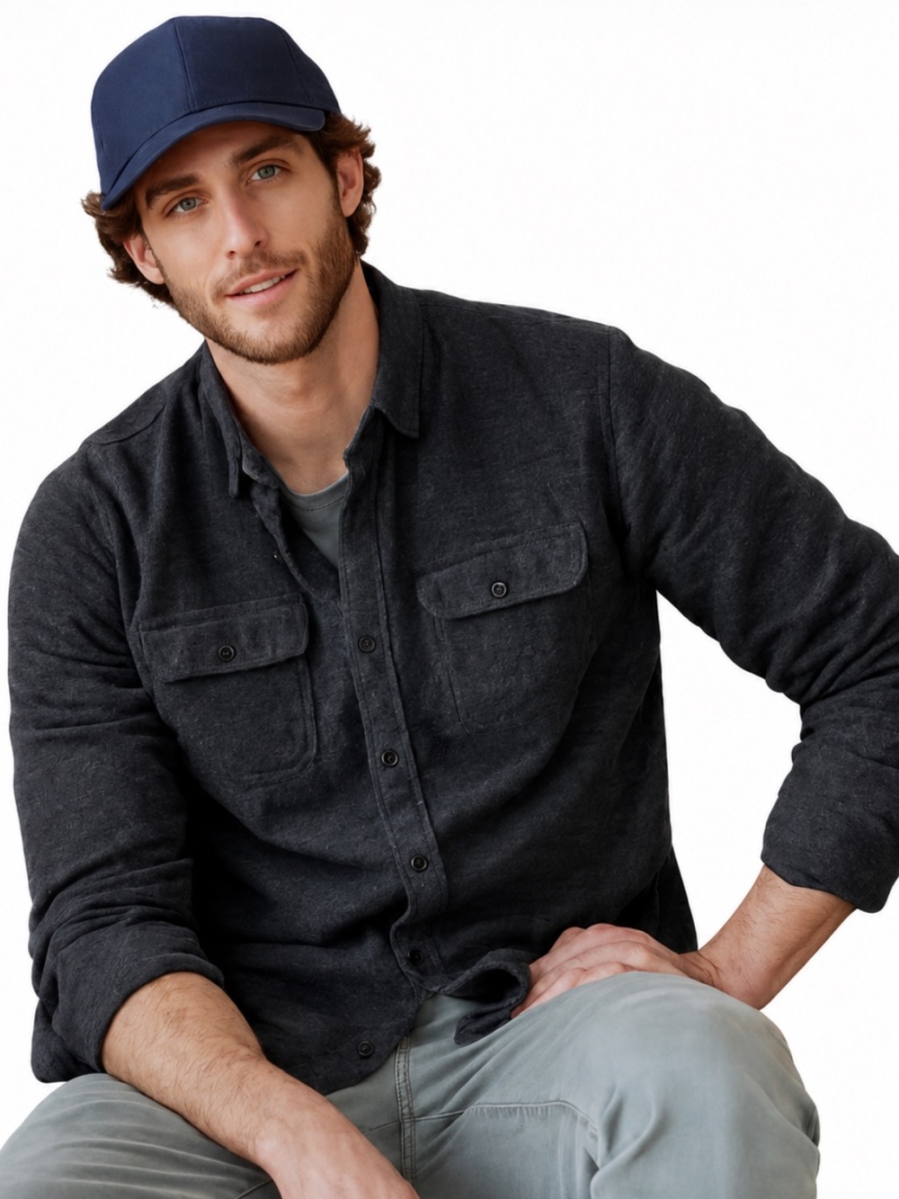 Outerknown Blanket Shirt XXL Charcoal Gray Organic Cotton Brushed Flannel NWT
